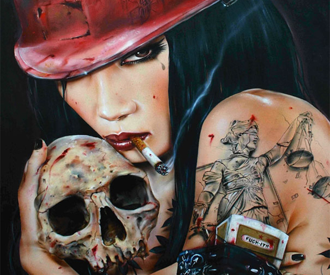 Brian M Viveros METALLICA painting copia