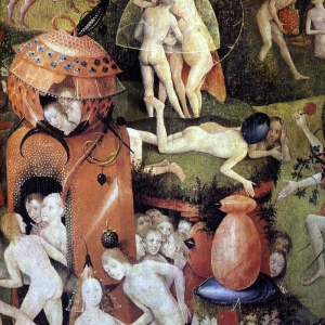 Hieronymus Bosch, Garden of Earthly Delights tryptich, centre panel - detail