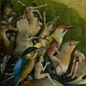 Hieronymus Bosch 031 - The Garden of Earthly Delights, central panel, detail